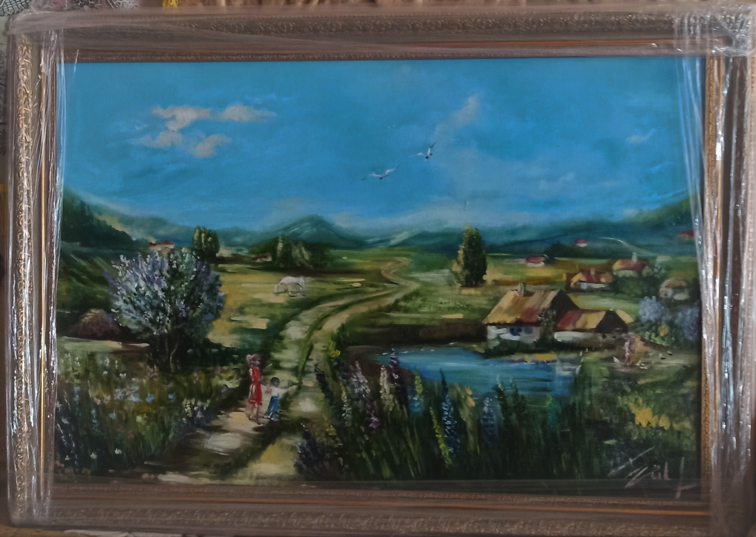 kətan-50×70-sm-yagli-boya-Kəndimiz